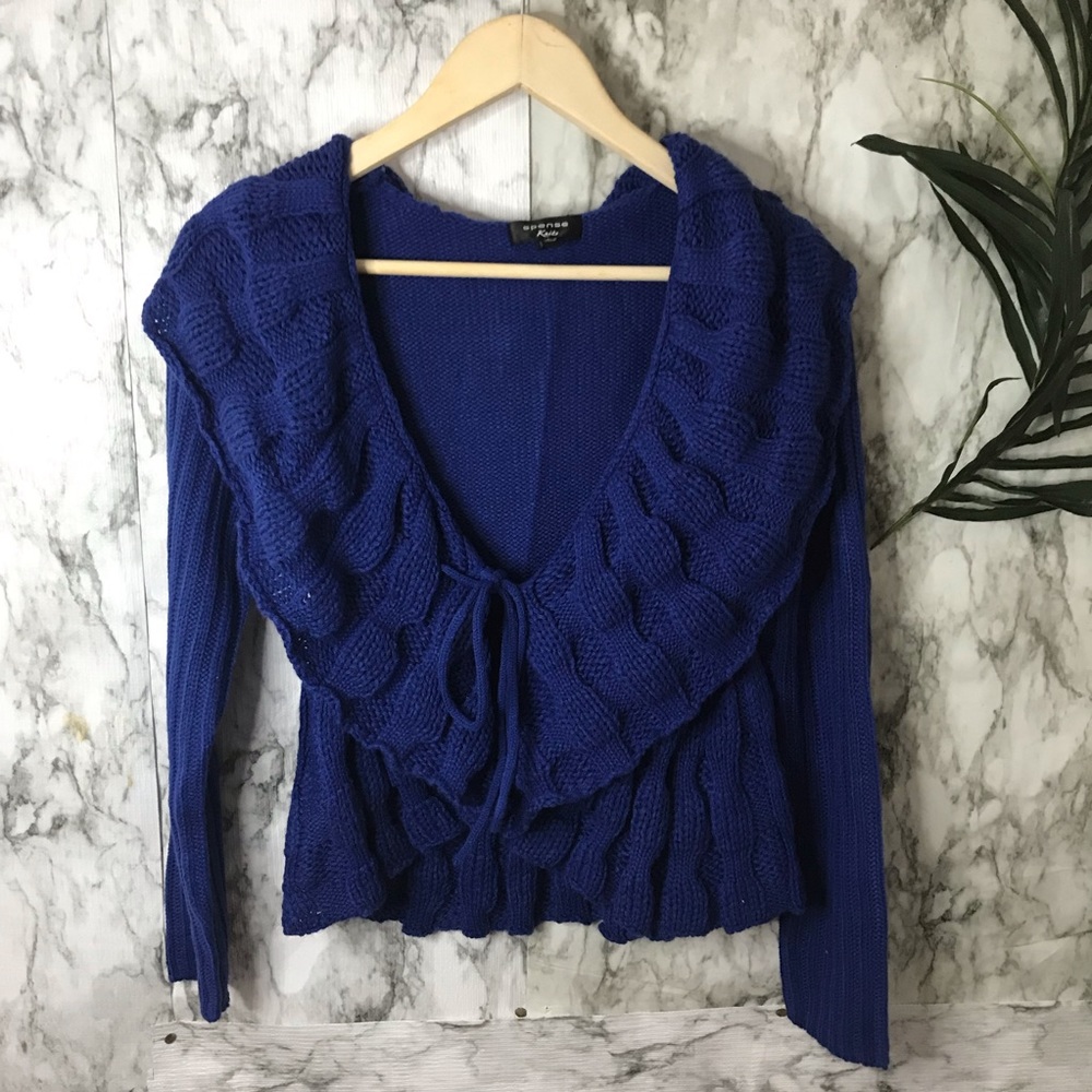 Spense knit blue sweater